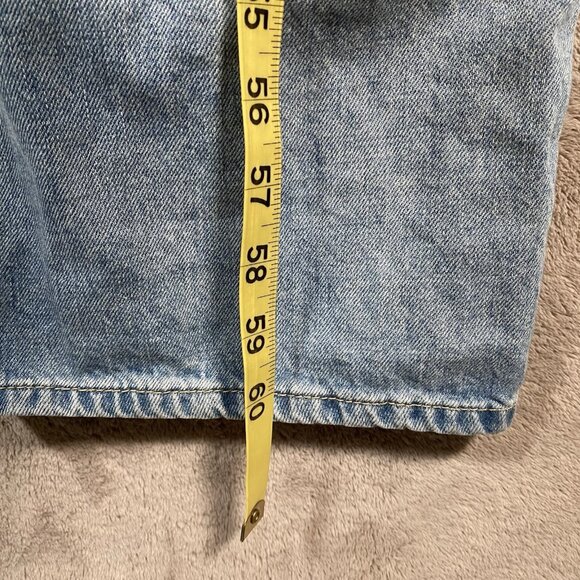 Gap Loose Bib Overalls Women’s XL Light Destroy Relaxed Fit Denim 100% Cotton - Picture 14 of 16